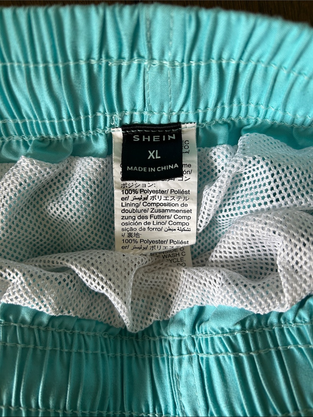 SHEIN turquoise size xl swim trunks - Picture 5 of 5